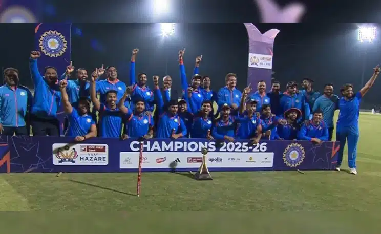 Vidarbha Clinch Maiden Vijay Hazare Trophy Title Vidarbha Clinch Maiden Vijay Hazare Trophy Title